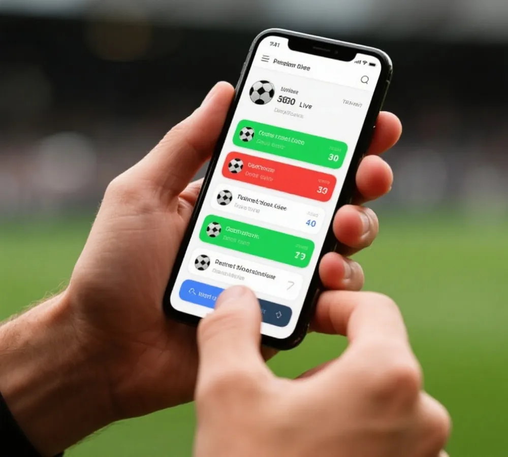 手機查看世界盃賽程與比分通知示意